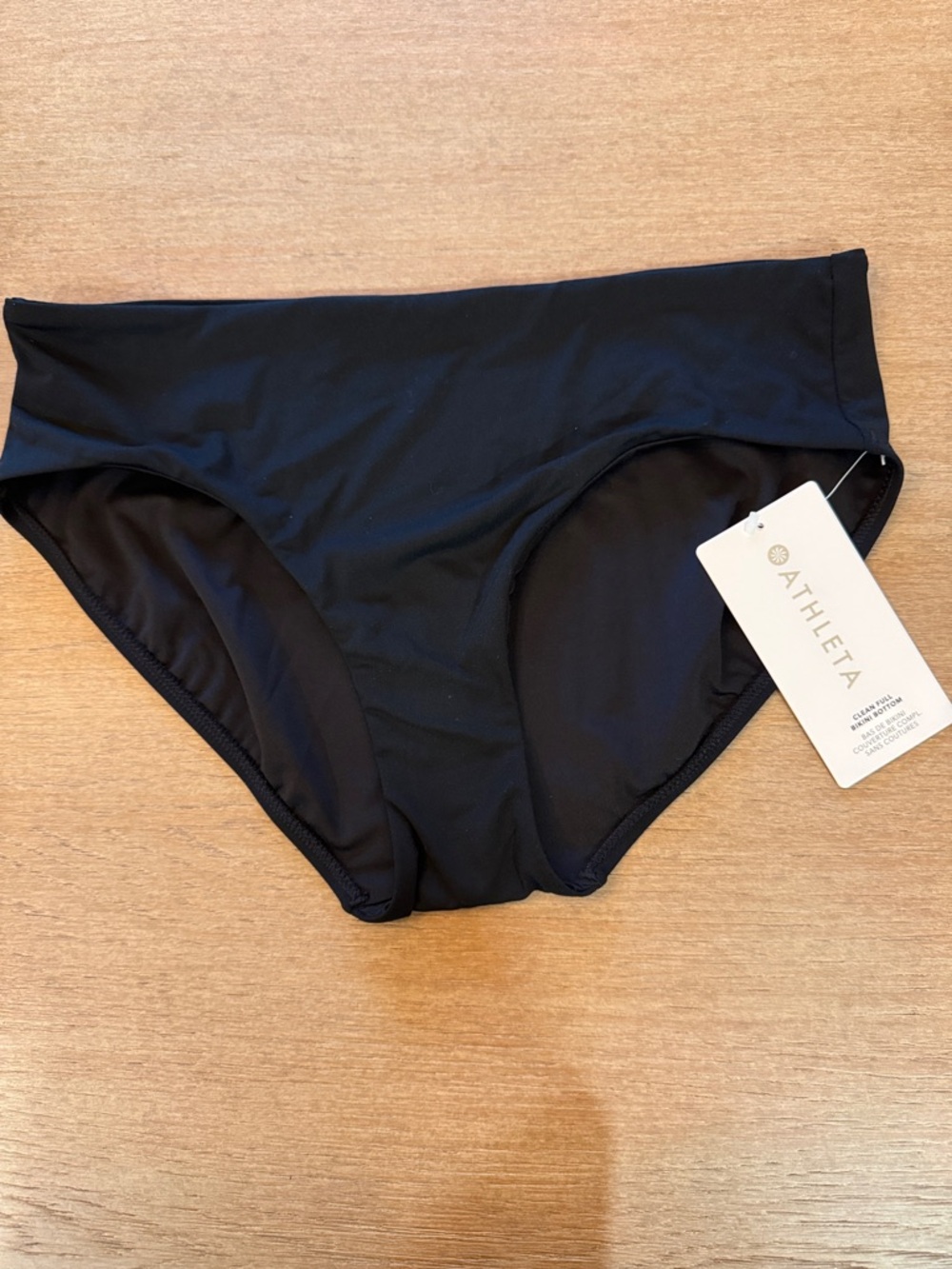 Athleta Black Clean Full Bikini Bottom
